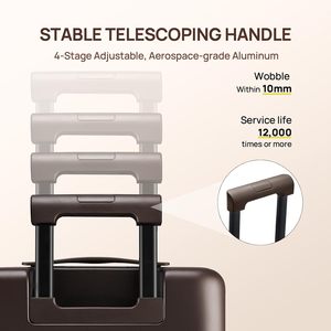 Fashion Letter Print Soft Shell Trolley Case Set, Lightweight Waterproof <b>Rolling</b> Luggage with Silent Wheels for Men & Women - Product Image 5