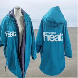 Robe à <span class=keywords><strong>langer</strong></span> doublée <span class=keywords><strong>Sherpa</strong></span> Veste d'hiver imperméable Design personnalisé Parka de bain Vente en gros - Product Image 1