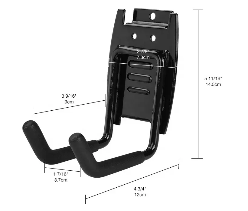 Garage Slatwall Zubehör Hoch leistungs werkzeug Lagerung 8 ''Lamellen wand Doppelhaken