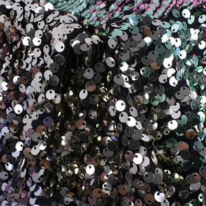 Chiều Rộng 125 <span class=keywords><strong>Cm</strong></span> Polyester Lấp Lánh Đầy Màu Sắc Sequins Thêu <span class=keywords><strong>3</strong></span> D Lưới Nigeria Vải Nặng Vải Tuyn Ren Vải Cho Đám Cưới - Product Image 2