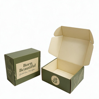 Boîte d'expédition en carton ondulé personnalisée, recyclable, pliable, en papier, emballage en carton personnalisé pour vêtements et cosmétiques