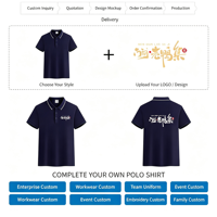 Chemises Formelles Unies de Haute Qualité en Tissu Tricoté 100% Polyester Infroissable à Manches Courtes Grande Taille Personnalisables pour le Golf – Vente en Gros