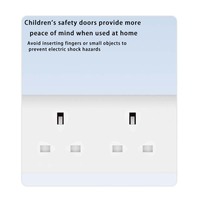 Câble d'extension 2 voies à double prise secteur avec fusible UK Plug 13A 2 Gang British Approved Extension Cable Power Strip
