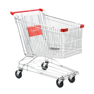 Carrito de Supermercado Ivanic WG-ST11 60L, Carrito de Compras Plegable de Acero con Acabado Galvanizado, Ruedas de 5 Pulgadas, Personalizable y Portátil - Product Image 1