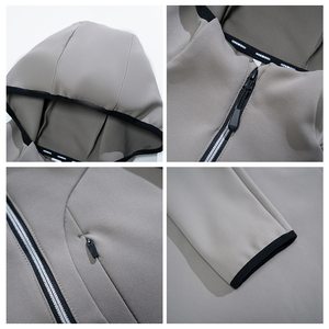 เสื้อยืดทรงแบ็กกี้แบบถอดออกได้กระดุมสำหรับผู้ชายพิมพ์ลายบนหน้าจอสีตัดกันทรงโอเวอร์ไซส์ - Product Image 6