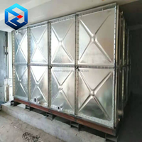 Réservoir de stockage d'eau souterrain pour incendie rectangulaire en panneau d'acier métallique pressé galvanisé à chaud modulaire Fabricant en Chine