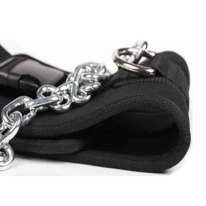 <span class=keywords><strong>Ceinture</strong></span> de dips robuste pour <span class=keywords><strong>musculation</strong></span> et fitness avec logo personnalisé et chaîne en acier pour dips et tractions - Product Image 3