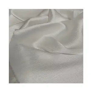 100% Silk 17MM Silk Crinkle GGT Satin White Fabric for Printing Dyeing New Arrival
