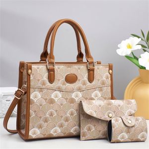 Fashionable Eco-Friendly Women's Handbag Purse Set Stylish 3pcs Tote Bags Durable Lightweight and Waterproof for Gifts - Product Image 4