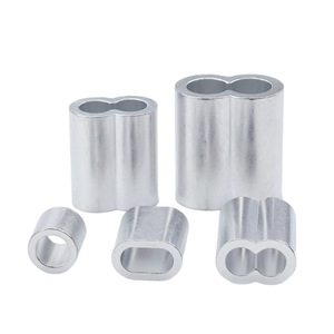 Eight Directions Wire Rope Aluminum Sleeve Figure Eight Clamp Double Hole Oval Single Hole Round M2 M3 M4 M5 M6 M8 M10 M12 - Product Image 1