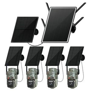 Routeur solaire 4G de stockage de carte mémoire avec 4 kit de caméra solaire couleur PTZ 4MP pour les zones <span class=keywords><strong>sans</strong></span> électricité et <span class=keywords><strong>sans</strong></span> Internet - Product Image 1