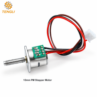 Moteur pas à pas micro PM Tengli 10BY25 5V 18 degrés, arbre fileté M3, couple élevé, silencieux, pour serrures intelligentes et automatisation robotique