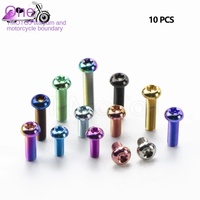 Vis en titane TMJ M5x10/12/15/20/25mm ISO7380 à tête bouton Torx pour moto, voiture, aéromodélisme, rénovation