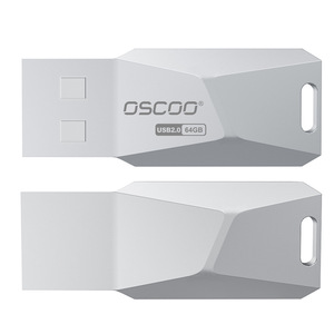 OscOO <b>Usb</b> Flash Drive Metal 8GB 16GB 32GB 64GB <b>USB</b> <b>2.0</b> Silver - Product Image 4