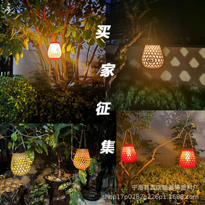 <b>Solar</b> <b>Garden</b> Light Outdoor Courtyard <b>Lantern</b> Imitation Bamboo <b>Solar</b> Powered Automatic On Off 6-12 Hours Continuous Lighting - Product Image 3