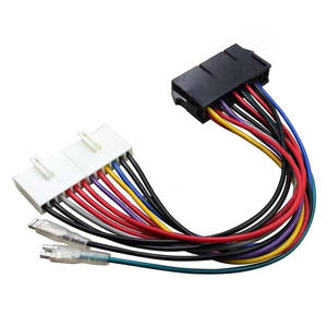 ทั่วไป20P ATX ไปยังที่2-Port 6-PIN อะแดปเตอร์18AWG สายไฟเข้ากันได้กับ286 386 486 586 - Product Image 3