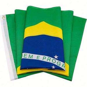 Wholesale Brazil Brazilian National Country <b>Flag</b> 3x5 Ft Polyester Fade Resistant with Brass Grommets - Product Image 3