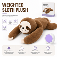 Peluche sensorielle lourdement lestée personnalisée en forme de paresseux pour enfants et adultes, animal en peluche OEM anti-anxiété avec billes de verre