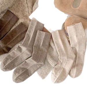 ถุงเท้าทรงหลวมผู้หญิงสีทึบระบายอากาศได้ดีดูดซับเหงื่อเส้นใยโพลีเอสเตอร์สีขาวสีกากีข้าวโอ๊ตสีน้ำตาลเข้มเยาวชนอายุ 18-40 ปี - Product Image 4