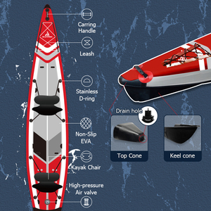 Kayak Inflable Personalizado Skatinger de 4m para 2 Personas, con Tecnología Drop Stitch, para Pesca en Ríos, Venta al Por Mayor de Proveedor Chino - Product Image 2