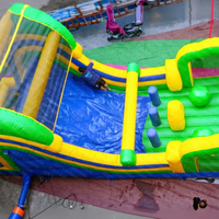 Château gonflable en PVC robuste, parcours d'obstacles Big Baller avec souffleur, certifié CE pour les carnavals et les entreprises de location