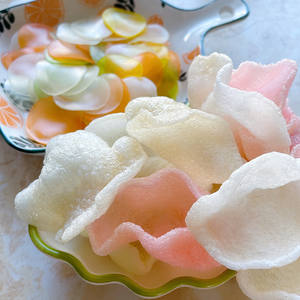 เม็ดแป้งโดว์สำหรับทำขนม ไส้ปลาหมึก วัตถุดิบสำหรับทำมันฝรั่งทอดและกุ้งทอด ขนมขบเคี้ยวจากธัญพืช ขนมกุ้ง - Product Image 4