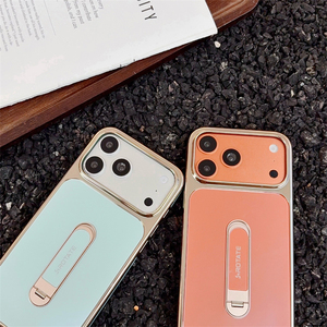 เคสโทรศัพท์มือถือเคลือบด้านแบบ Electroplating สำหรับ iPhone 17 16 15 14 Pro Max พร้อมการปกป้อง 360 องศา °   ฝาครอบป้องกันกันกระแทกแบบแถบยึด - Product Image 5