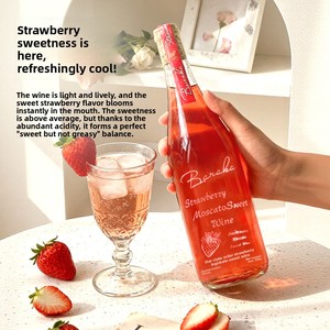 Vin <span class=keywords><strong>de</strong></span> Moscato infusé à la fraise et à la pomme |   Vin mélangé 750 ml 10 % ABV pour la <span class=keywords><strong>distribution</strong></span> mondiale - Product Image 6
