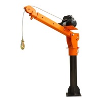 Grue hydraulique pour mini camionnette |   Capacité de 2 tonnes Portée de 3 m |   pour la construction, l'agriculture, le chargement en entrepôt