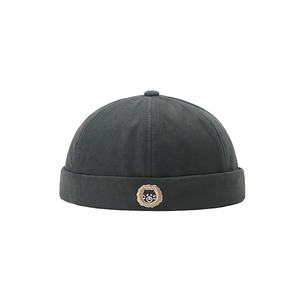 खोपड़ी डिजाइन Brimless टोपी 6 पैनल रिक्त कस्टम लोगो बेसबॉल टोपी कगार के बिना - Product Image 3