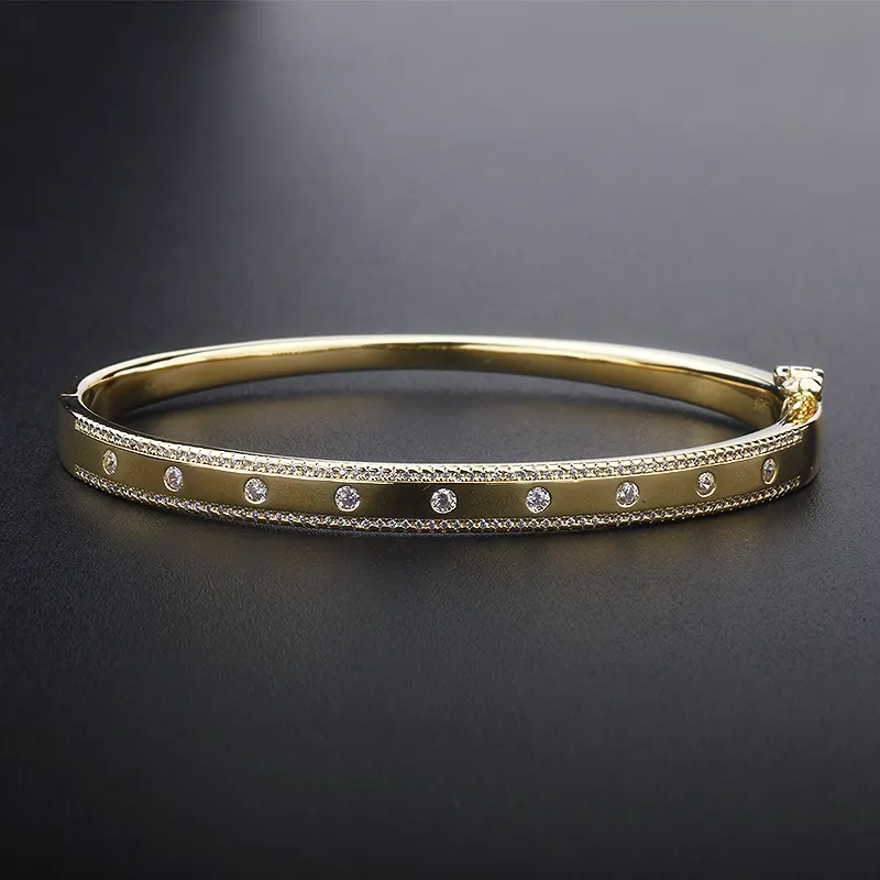 2023 Hete Klassieke Sterling Zilveren 925 Zirkoon Armband Armband Zirkonia 18K Gouden Diamant Armband Met Cz 5a Vrouwen Ideaal Cadeau