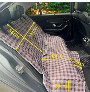 पीछे की सीट के लिए वाटरप्रूफ ऑक्सबफोर्ड फैब्रिक डॉग सीट के साथ बड़े कुत्तों के लिए कार कवर - Product Image 5