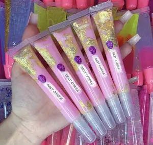 10ml 15ml Empty clear push Lip Gloss squeeze tubos Bálsamo lipgloss Recipientes Mini tubo macio para pacote cosmético