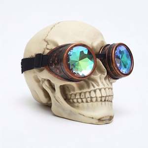 Gafas Steampunk Caleidoscopio de Moda, Unisex, Vintage, para Cosplay, Coloridas, Punk, con Logotipo Personalizado, Venta al Por Mayor - Product Image 4