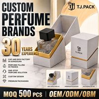 Boîte rigide blanche et dorée pour parfum avec insert de flacon ajusté et logo imprimé pour emballage de marque personnalisé MOQ 500 pièces