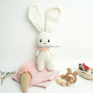 Bebé al por mayor juguetes 100% hecho a mano pulsera <span class=keywords><strong>de</strong></span> ganchillo juguete Amigurumi Bunny, regalo - Product Image 3