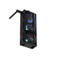 ALSEYE Refroidisseur de Boîtier PC Haute Performance, Petit Ventilateur CPU Noir C-RAM-Gamma-B 3PCS 40mm