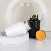 Emballage de capsules de pilules, flacons en plastique HDPE, bouchon à vis à sécurité enfant, finition mate, différentes tailles (30 ml-300 ml)