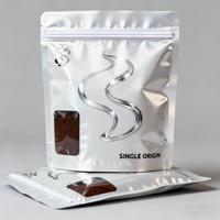 Sachets de café à valve imprimés en gravure, résistants à l'humidité, scellés à chaud, refermables, avec impression numérique, directement de l'usine