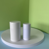 Tube rond de déodorant en plastique pour baume torsadé 15ml 30ml 50ml 75g Récipient en plastique vide noir blanc pour bâton de déodorant
