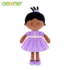 Muñeca de Trapo Suave y Tierna, Muñeca Africana para Dormir y Abrazar, Juguete para Niñas - Product Image 5