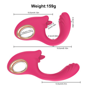 เครื่องสั่นกระตุ้นจุดจีสำหรับผู้หญิง แบบใช้ลิ้นเลีย ชาร์จผ่าน USB ผลิตจากซิลิโคน ของเล่นทางเพศสำหรับผู้หญิง ผลิตภัณฑ์สำหรับผู้ใหญ่ เครื่องนวดสั่น - Product Image 4