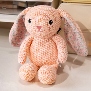 Nouveau pur main-crochet lapin renard ours poupée décoration cadeau fait main Crochet poupée bébé confort poupée - Product Image 1