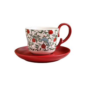 Vintage Style Pomegranate Ceramic <b>Tea</b> <b>Set</b> With <b>Pot</b> And Two Cups Heat Resisting For Couples <b>Tea</b> Time - Product Image 3