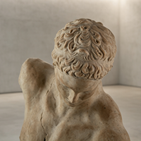 Vente en gros de sculptures de bustes masculins vintage, ornements de bureau d'art classique pour villas et hôtels