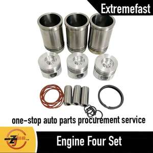 Produk Asli Original - Empat Set Piston Mesin QC380 Dari QuanChai Cocok untuk Truk Kecil dan Forklift. - Product Image 1