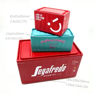 Rỗng quà tặng cao cấp tin hình chữ nhật kim loại tin trong đại dương vận chuyển hàng hóa container phong cách hộp thiếc với biểu tượng tùy chỉnh in - Product Image 2