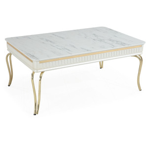 Rosse Modern Wood Coffee <b>Table</b> Rectangular Metal Frame Durable Living Room Furniture Home <b>Decor</b> Turkey - Product Image 3