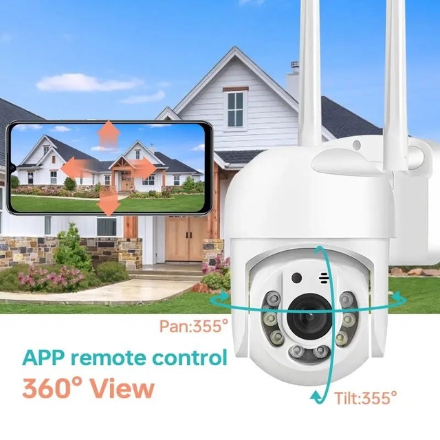 ICSEE 2MP PTZ WiFi Security Camera 1080P Wireless Outdoor IP66 Waterproof CMOS Sensor Night Vision Mini CCTV