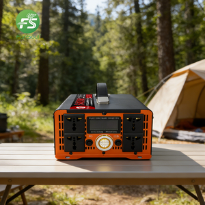 Inversor de Onda Sinusoidal Pura Fonsoul <span class=keywords><strong>D04</strong></span> 5000W, DC 24V AC 110V 220V, Alta Eficiencia, CE, Pantalla LED, Salida Cuádruple, para Hogar, Automóvil, RV - Product Image 6